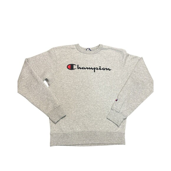 Champion Men’s Gray Crew Neck Sweatshirt Logo Small Streetwear Athleisure - Picture 1 of 7